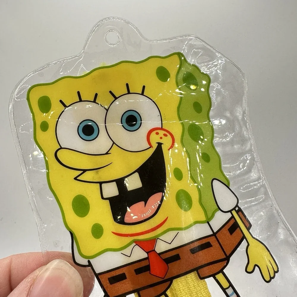 VTG 90's Clear Plastic SpongeBob Zip Coin‎ Purse 5 1/2
